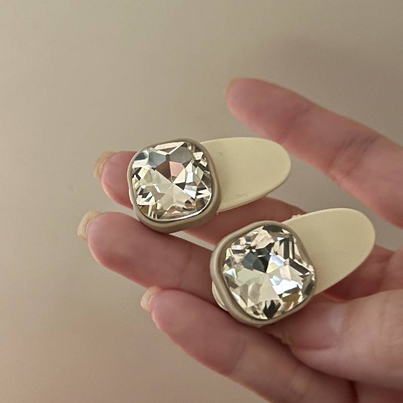 Sang trọng nhỏ vuông pha lê nữ Kẹp tóc thời trang công chúa Phụ kiện tóc Kẹp tóc