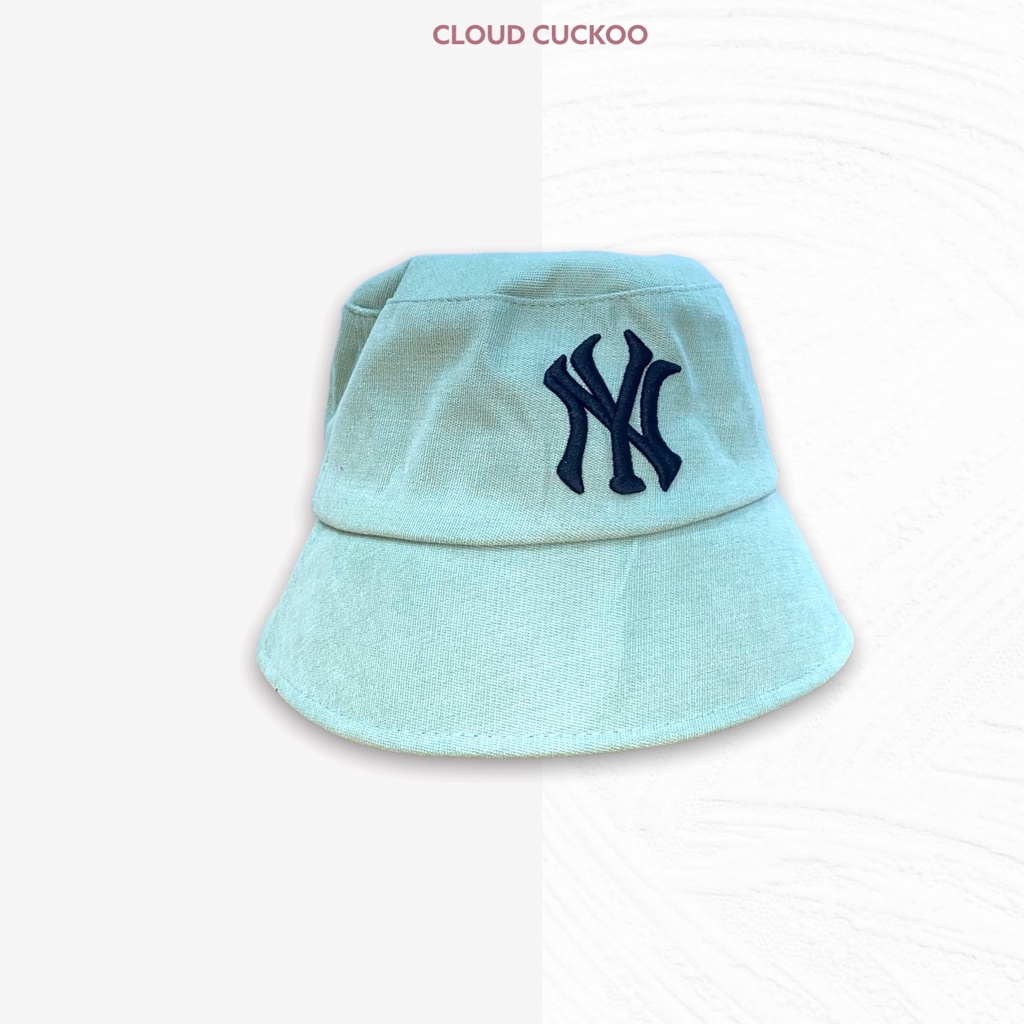 Mũ Bucket Hat Xô Nhung Gân Tăm Thêu Chữ NY Tinh Tế Hàng Loại 1 - Mã Số: MBK0508