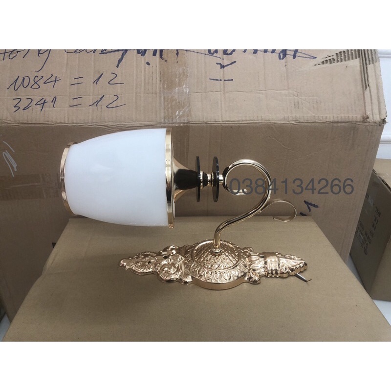 Đèn tường trang trí nội thất chao trắng-Tặng kèm bóng led