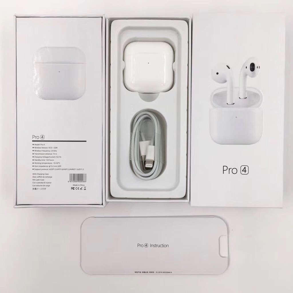 [BH 1 ĐỔI 1] Tai nghe Bluetooth Airpod Pro 4 Cao Cấp Định Vị Đổi Tên, Không Dây Dùng Cho IOS - Android - BH 6 Tháng | BigBuy360 - bigbuy360.vn