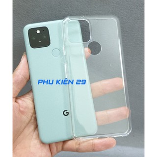[Google Pixel 5/ 5A 5G] Ốp lưng silicon dẻo trong cao cấp