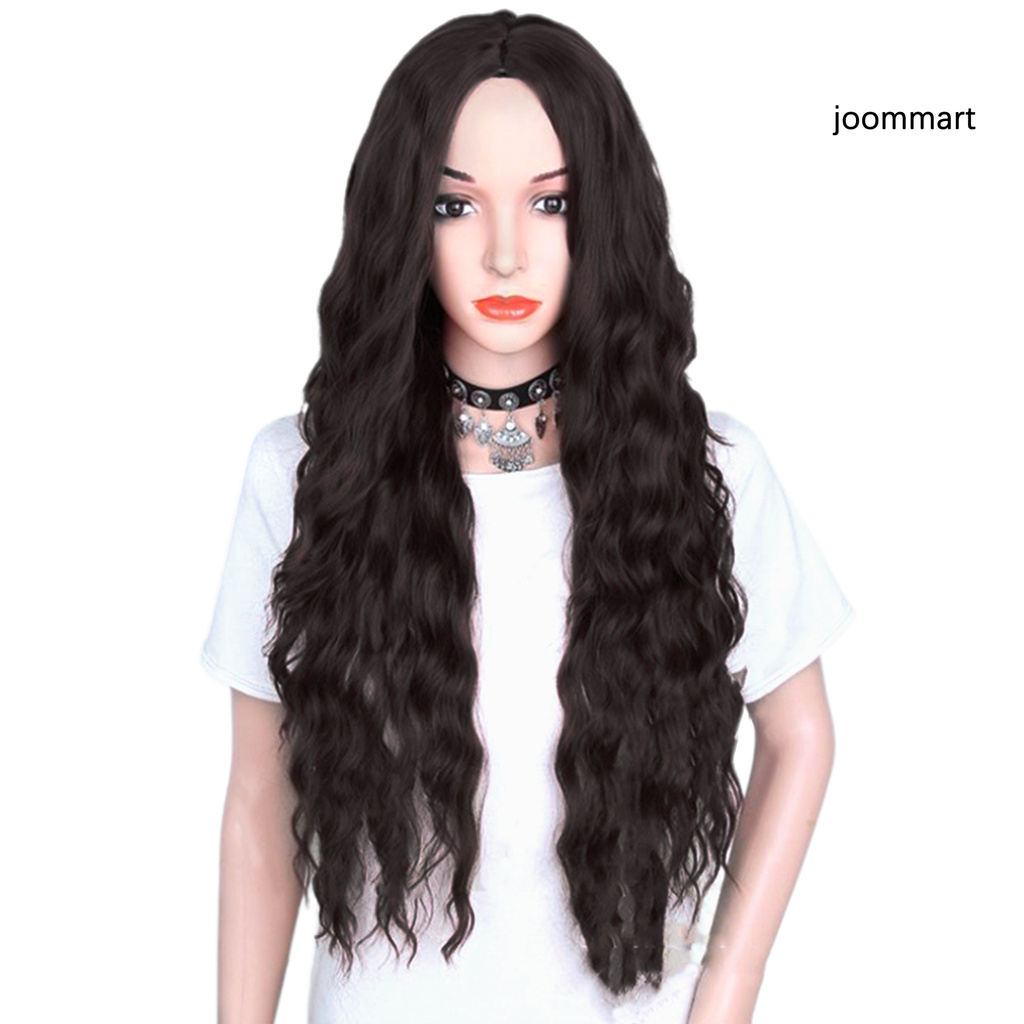 Tóc giả dài xoăn xù màu gradient sành điệu cho nữ