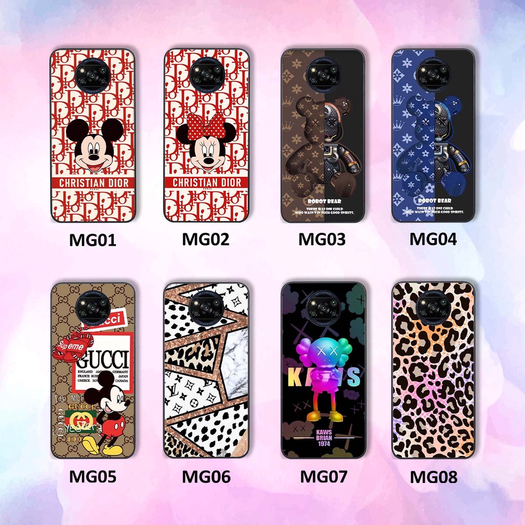 Ốp lưng Xiaomi Poco X3 / X3 Pro hình thương hiệu, thời trang, cute, đáng yêu