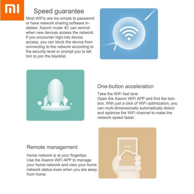 Thiết bị phát Wifi không dây Xiaomi Mi 4C Mi 2.4GHz 300Mbps 4AC MiWifi | BigBuy360 - bigbuy360.vn