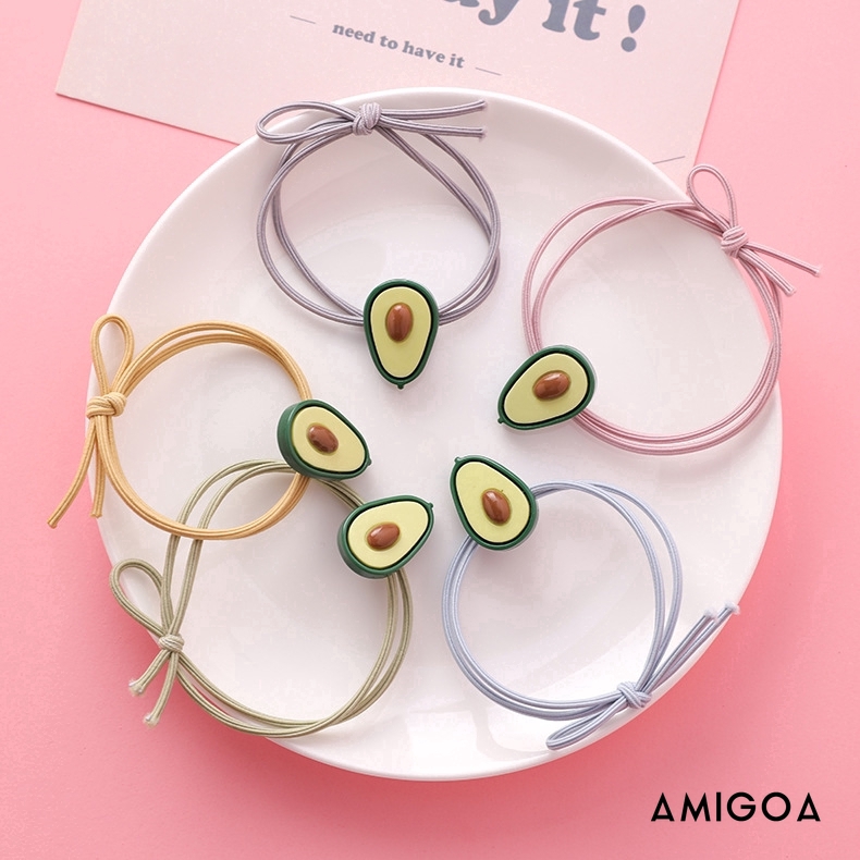 【Amigoa】Hàn Quốc Dễ thương Hoa Đàn hồi Tóc Dải Tóc Hairies Bơ Tóc Ties Hair Rope Girls Phụ nữ Tóc Phụ kiện Mũ