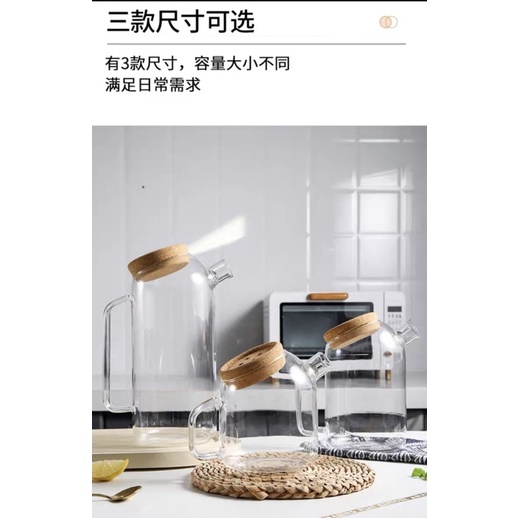 Bình detox, ấm trà thủy tinh cao cấp.Bình thuỷ tinh nắp nghiêng