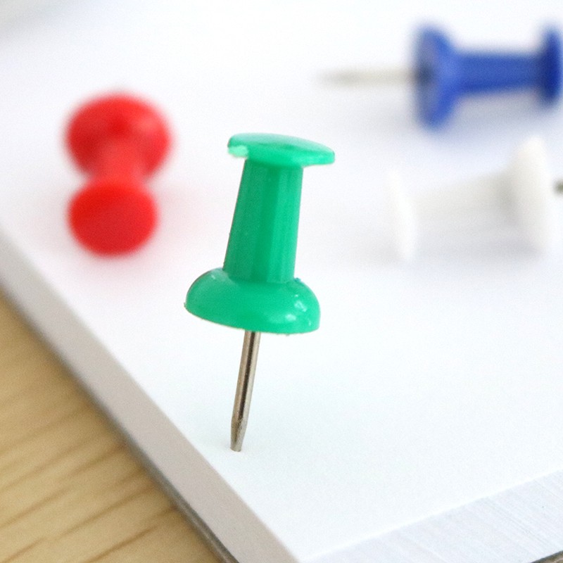 Hộp 35 chiếc đinh ghim giấy tờ lên bảng tin nhiều màu sắc DL 0021 (GMD01)