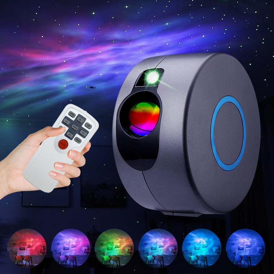 Đèn Led Chiếu Tạo Hiệu Ứng Bầu Trời Đầy Sao Nhiều Màu Có Điều Khiển Từ Xa Tiện Dụng