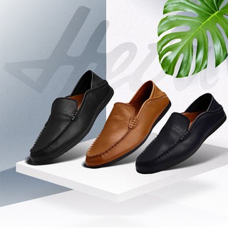 Giày da lười Giày da nam Đậu Đậu phong cách cổ điển loại mới