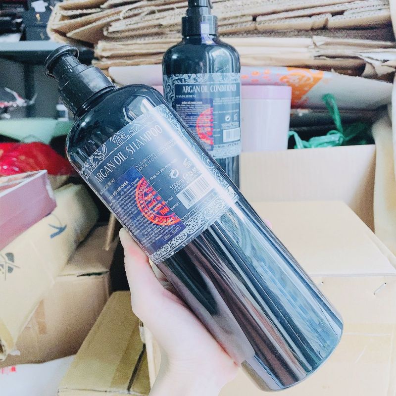 Bộ Dầu Gội - Xả Phục Hồi  tóc hư tổn Hischer Argan Oil