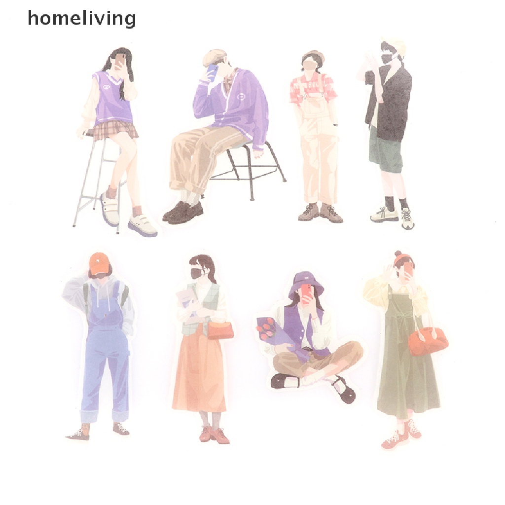 Bộ 40 Sticker Hoạt Hình Xinh Xắn Dùng Trong Trang Trí