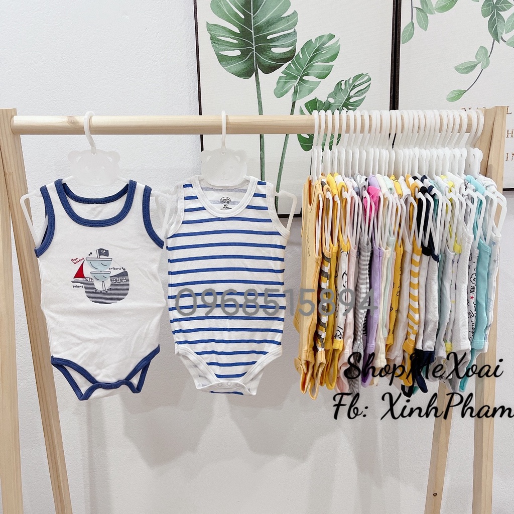 BỘ BODYSUIT BA LỖ, HAI DÂY SIZE 6M LINK 1, BODY CHIP CHO BÉ TỪ 5-7KG