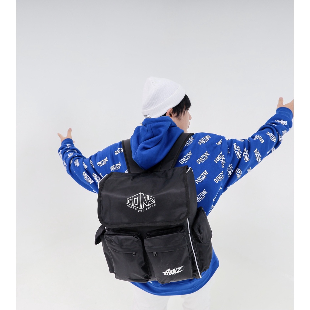 Balo Backpack Đen Chống Nước Bagpack Gonz 01