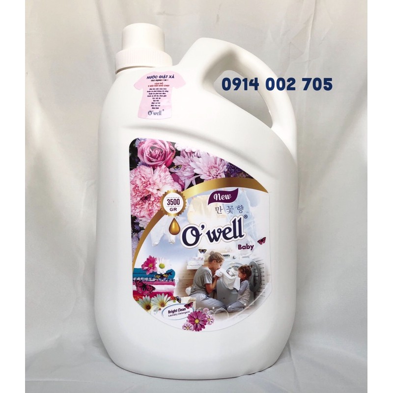 Nước giặt, Nước giặt xả owell HƯƠNG NGÀN HOA 3,5L - MÀU TRẮNG