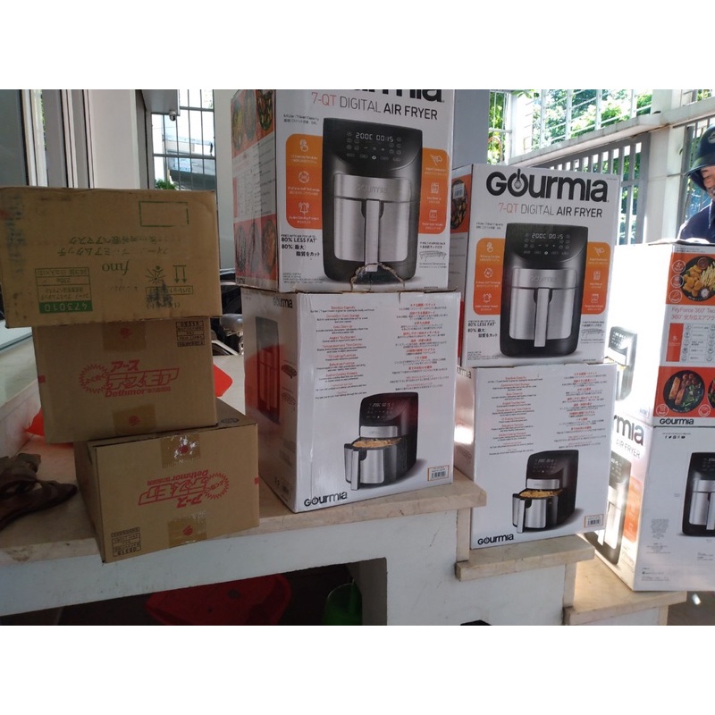 Nồi Chiên Không Dầu Gourmia 6.6l 7-QT digital Air Fryed Nội Địa Nhật