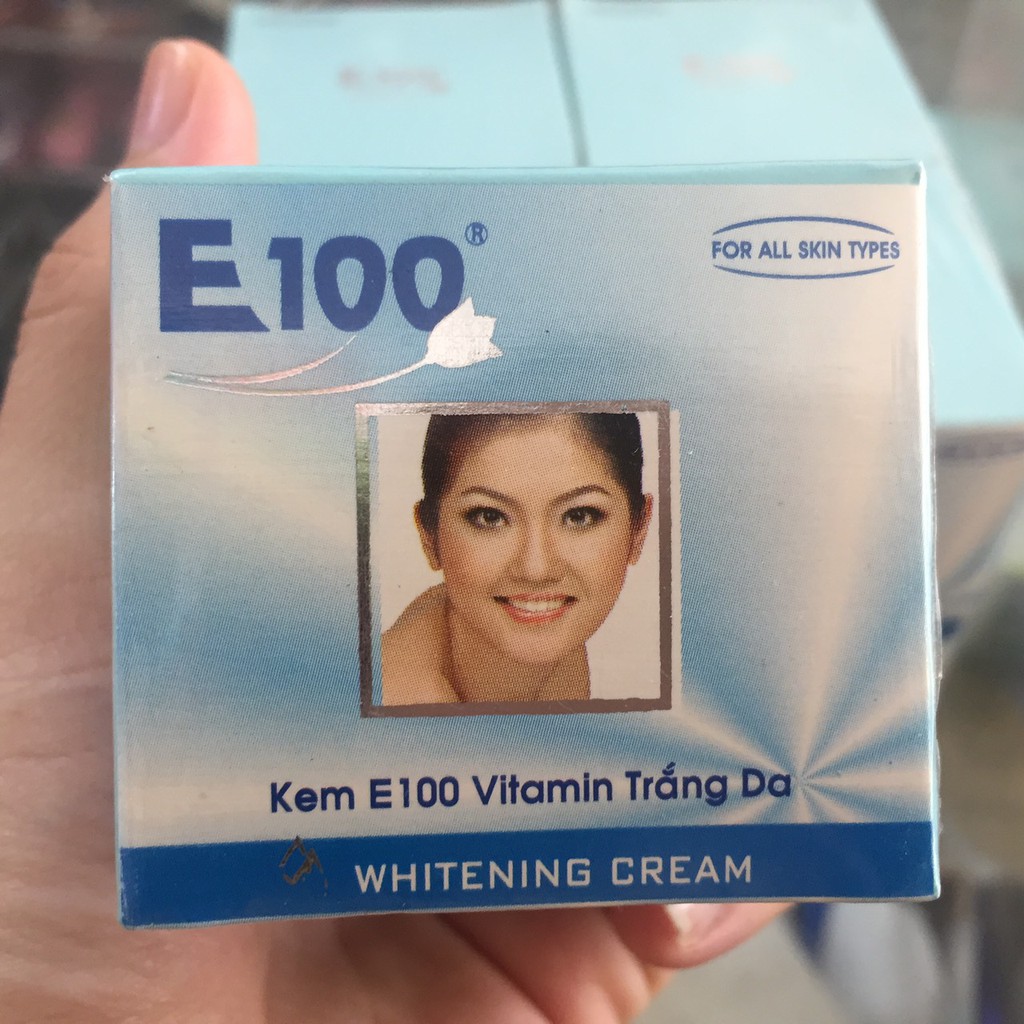 [chính hãng, bán sỉ] kem E100 vitamin trắng da (hộp xanh) 20g