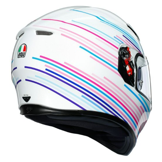 NÓN BẢO HIỂM AGV K3 SV ECE V MULTI MPLK ASIA FIT SAKURA PEARL WHITE/PURPLE 0301V2MF002