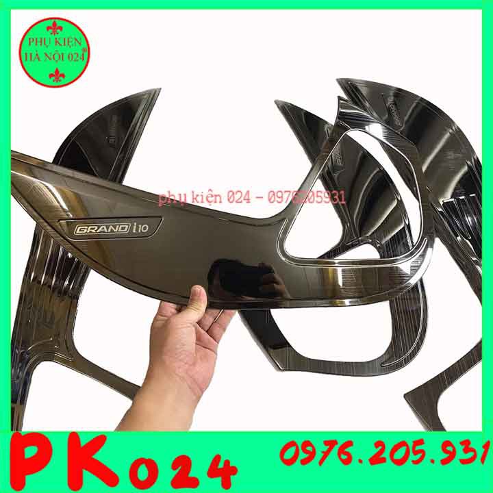 Bộ ốp tapli i10 2014-2021 vân Titan chống xước va đập khi mở cửa và làm đẹp xe