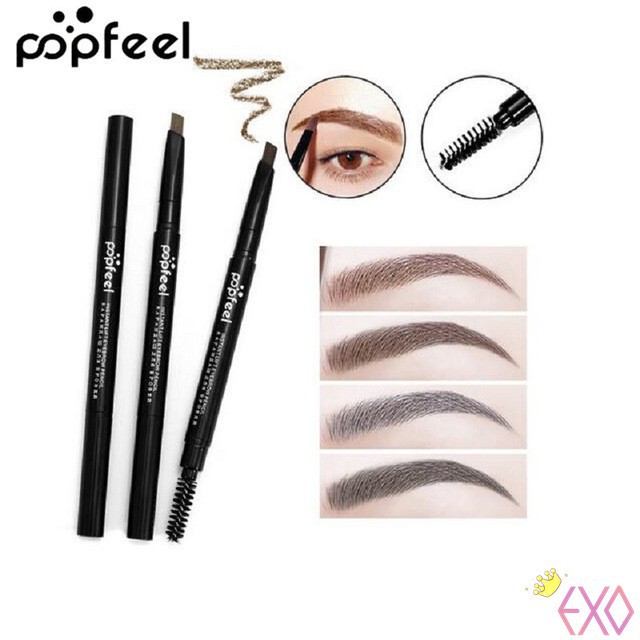 [Hàng mới về] Chì kẻ mày dạng vặn kháng nước với đầu cọ chải tiện lợi POPFEEL | BigBuy360 - bigbuy360.vn
