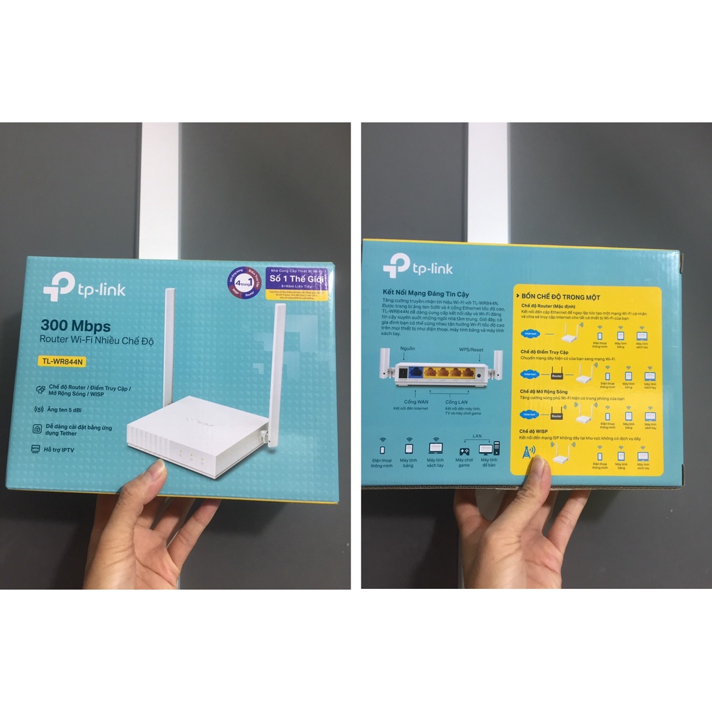 Router Wifi 300Mbps chế độ 4 trong 1 5 cổng mạng tp-link TL-WR844N