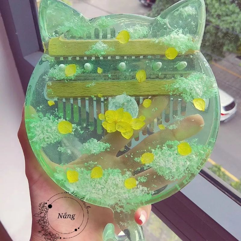 Đàn Kalimba mèo handmade bằng resin độc đáo
