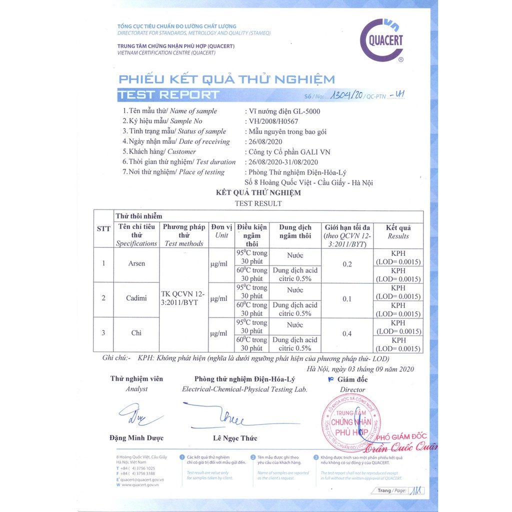 Vì nướng điện đa năng Gali GL 5000 2000w