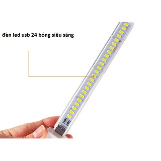 Đèn led 24 bóng siêu sáng cổng Usb