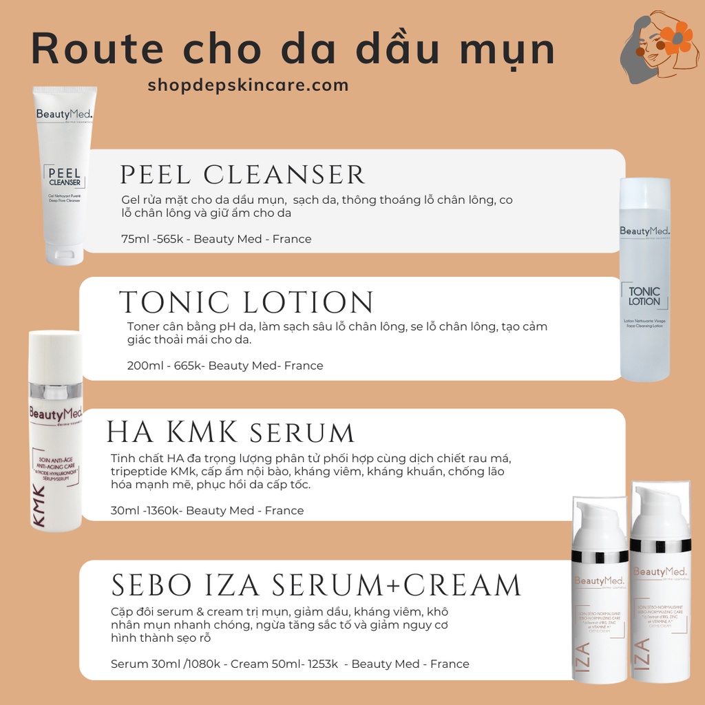 Combo toàn diện cho da dầu Beauty Med