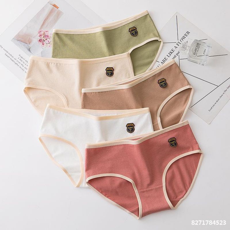 SET 5 Quần Lót Cotton In Hoạ Tiết Dễ Thương SET01