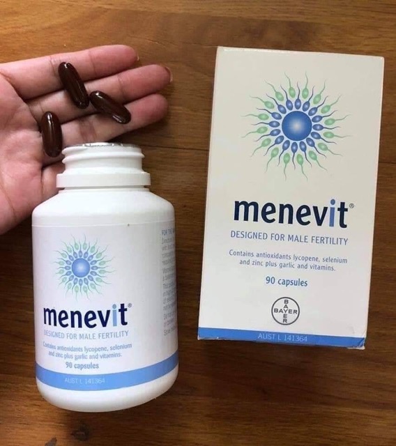 Viên uống giúp cải thiện và nâng cao chất lượng tinh trung Menevit của Úc 90 Viên - Beauty Shop | Thế Giới Skin Care