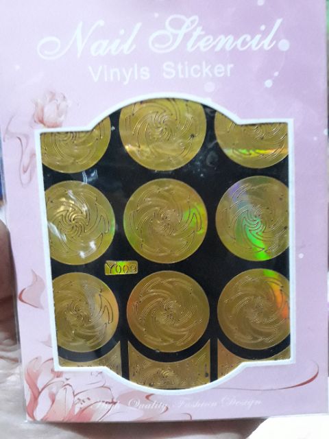 Hình dán sticker tạo kiểu khuôn sơn sẵn