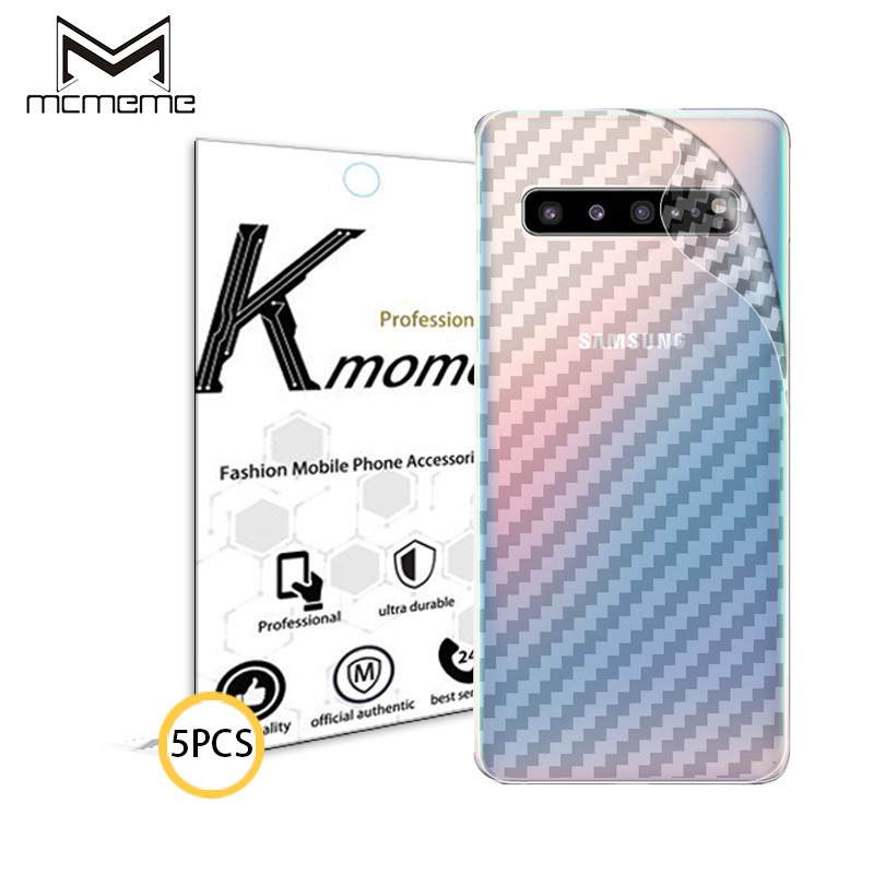 Miếng dán carbon bảo vệ mặt lưng cho điện thoại Samsung Galaxy ss S10 S9 S8 S7 S6 Edge Plus S10E Note 9 8
