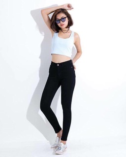 Quần jean Topshop xanh - đen