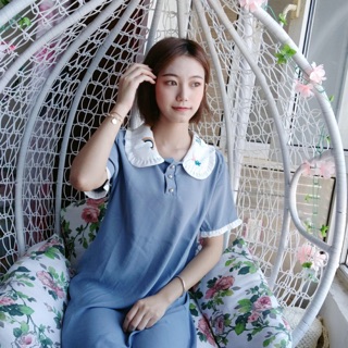 Váy polo học sinh cổ búp bê (4 ảnh thật cuối)