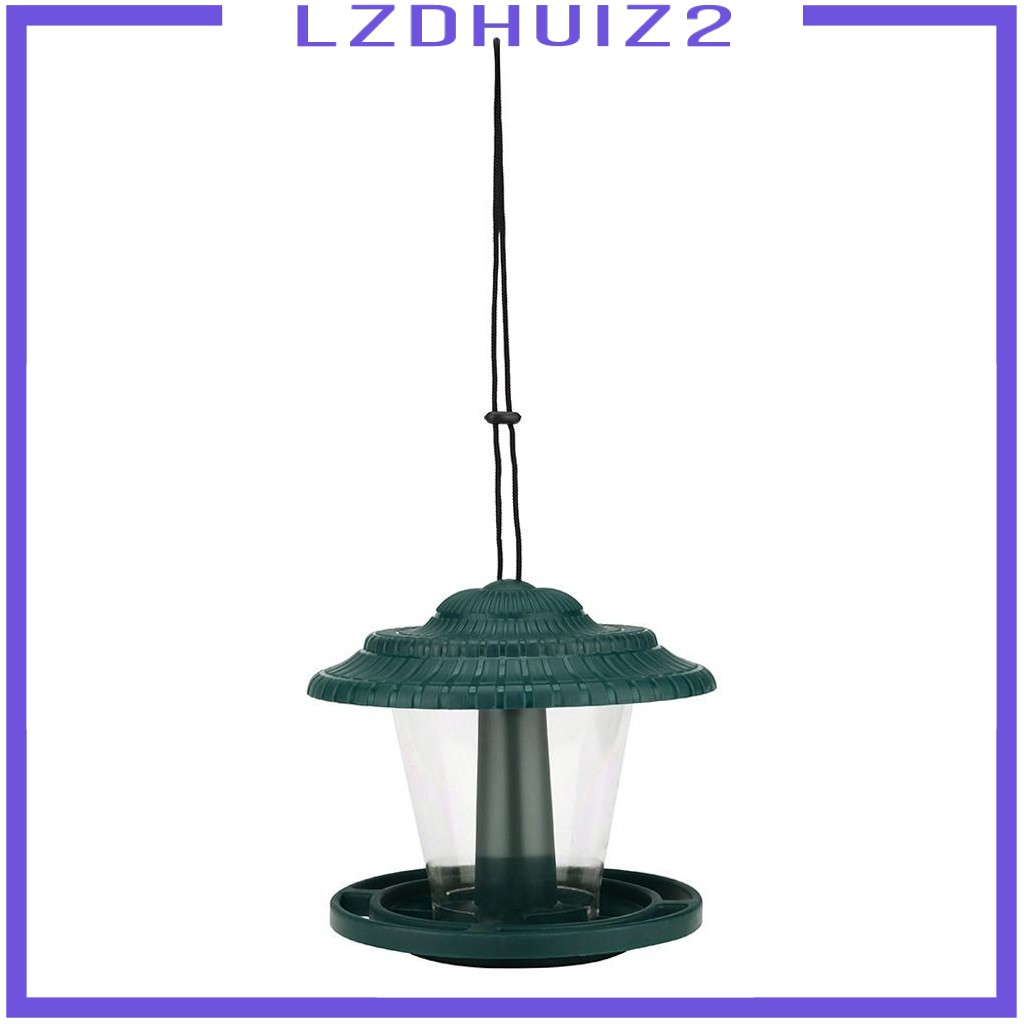 [Lzdhuiz] Hộp Đựng Thức Ăn Treo Chuồng Chim Hạt Giống Màu Xanh Lá Cây