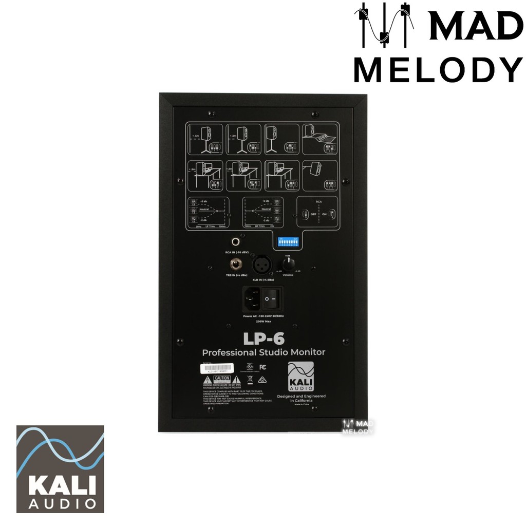 Kali Audio Lone Pine LP-6 6.5-inch Studio Monitor, Black (1 chiếc, màu đen) [Loa kiểm âm phòng thu, NEW & chính hãng]