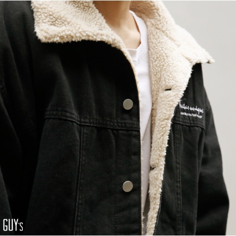 Áo khoác denim lót bông Cowboy Jacket GUY's closet, dày dặn, bụi bặm, cool ngầu