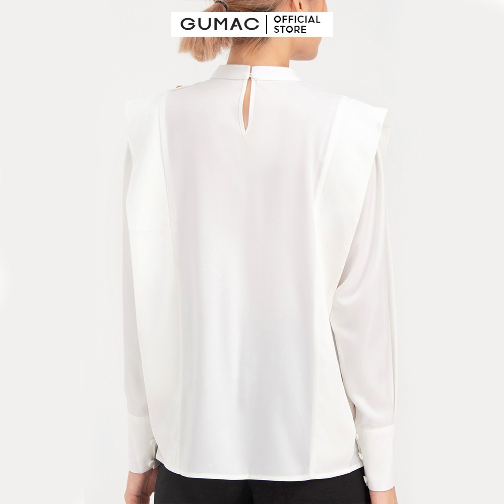 Áo kiểu phối bèo GUMAC AB706