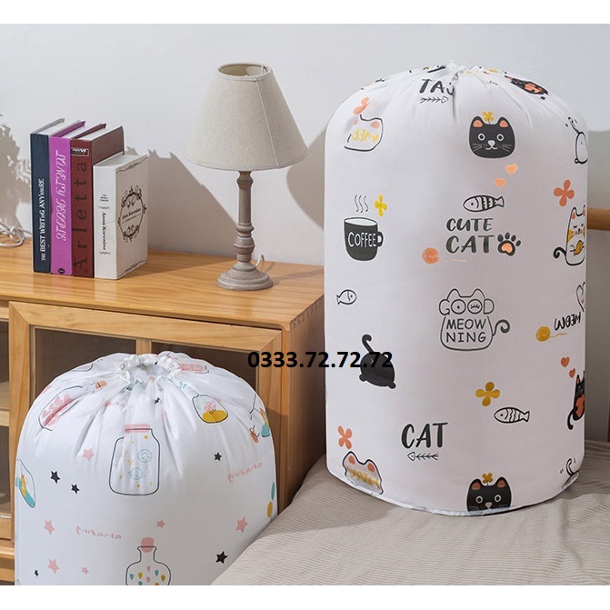 Nhựa sinh học tự hủy - Túi đựng quần áo chăn màn không thấm nước, đựng đồ đa năng