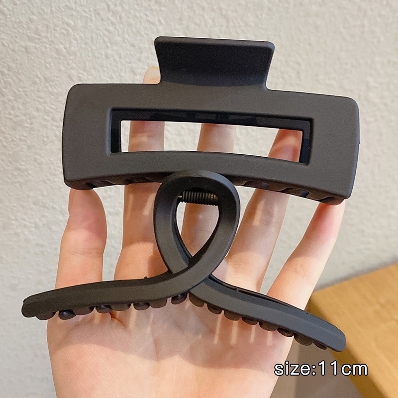 Kẹp tóc càng cua NOVSET Kẹp tóc hàn quốc thiết kế màu đen nhám