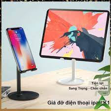 Giá đỡ, kẹp điện thoại, ipad, điện thoại K1 chân chắc chắn, giá rẻ, full hộp, đen, trắng