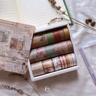 Full Set Washi tape chủ đề tranh Claude Monet & Memory theme 20 cuộn