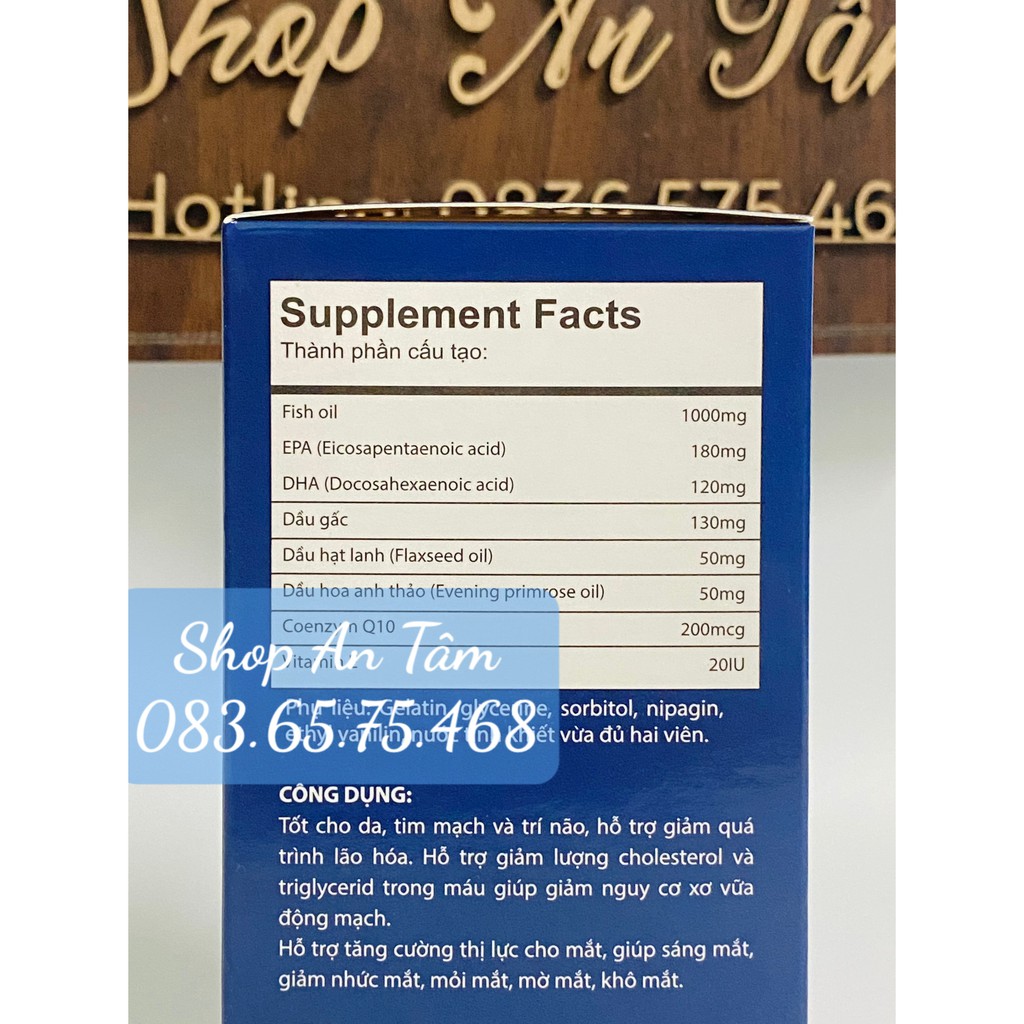 (Chính Hãng) Viên dầu cá Omega 369 Nature Life Bổ não, sáng mắt, khỏe mạnh tim mạch, tăng cường trí nhớ. | BigBuy360 - bigbuy360.vn