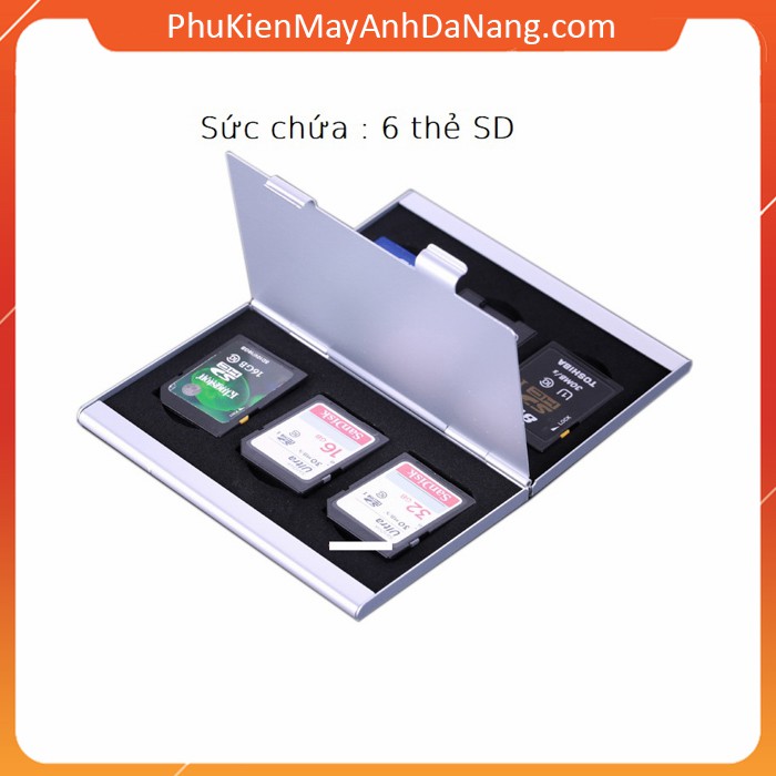 Hộp đựng thẻ nhớ chống sốc LYNCA 6 thẻ SD hoặc 4 thẻ CF