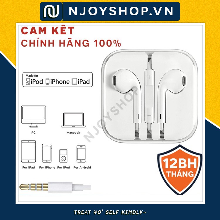 [Full Box] TAI NGHE IPHONE 6 6S CHÍNH HÃNG ZIN BÓC MÁY BẢO HÀNH 12 THÁNG