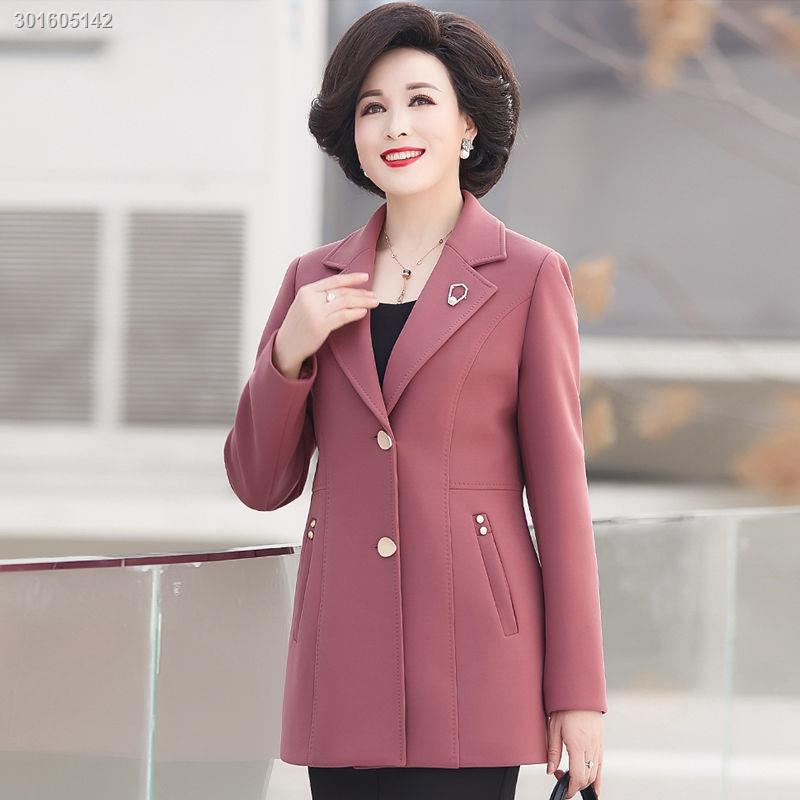 Áo khoác vest ngắn phong cách thời trang xuân thu cho phụ nữ trung niên