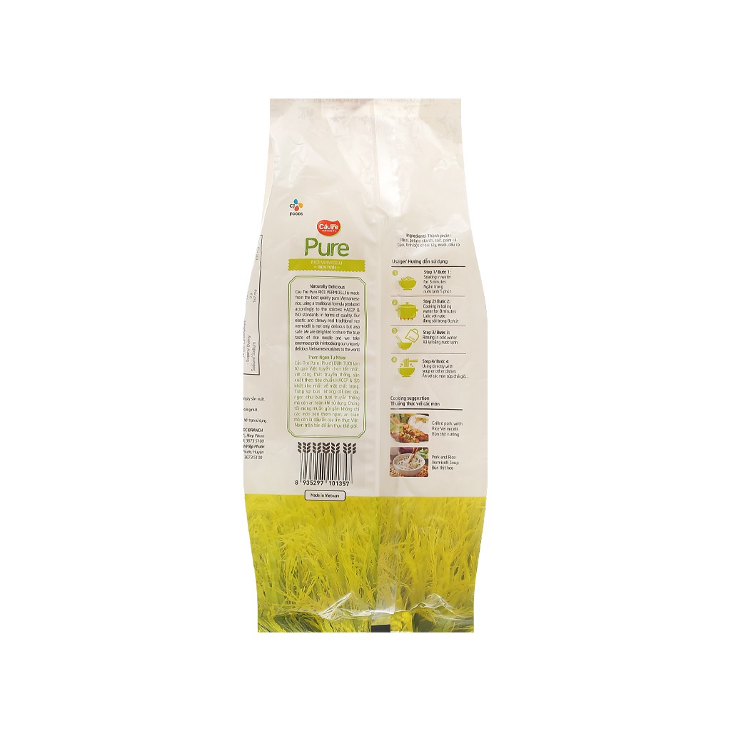 Thương hiệu CJ Hàn Quốc: Bún tươi Pure Cầu Tre gói 300g