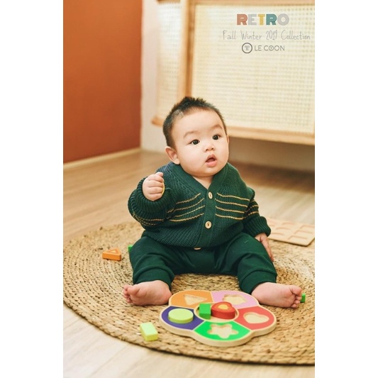 Áo khoác len thu đông cho bé - LeCoon