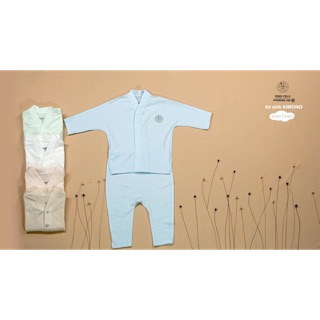 Bộ quần áo sơ sinh cho bé hãng ; 2 size 0-3m và 3-6m; 5 màu: xanh pastel; Hồng pastel; ghi nhạt, trắng, xanh mint