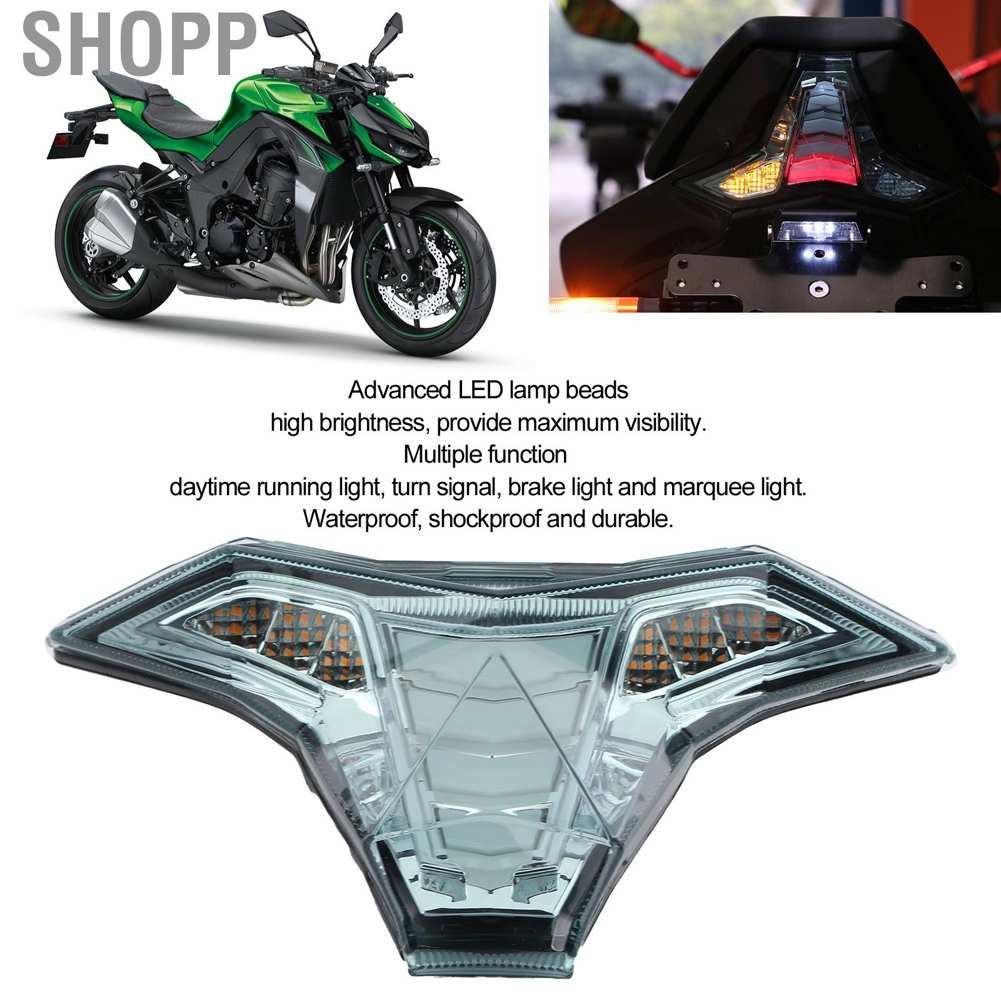 Đèn Tín Hiệu Chống Sốc Gắn Đuôi Xe Mô Tô Kawasaki Z1000 / Zx-10R Ninja / Ninja 400